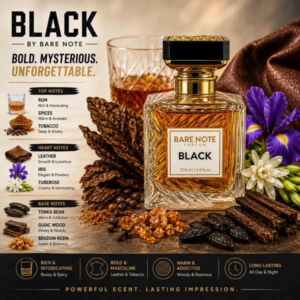 Bare Note Parfum – BlackInspired by Bvlgari Man In Black Extrait de Parfum | 100 ml