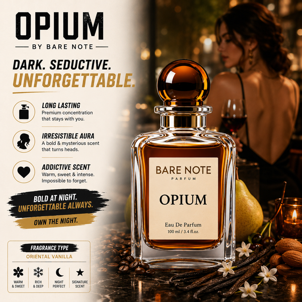 Bare Note Parfum – OpiumInspired by Black Opium Extrait de Parfum | 100 ml