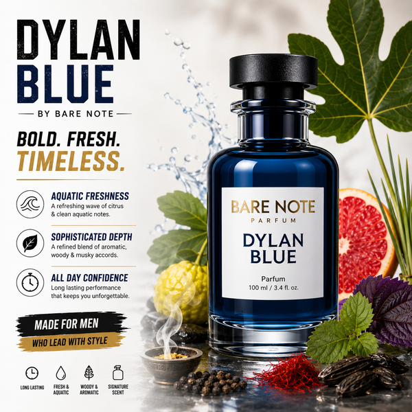Bare Note Parfum – Dylan BlueExtrait de Parfum | 100 ml 35–40% Pure Perfume Oil Concentration