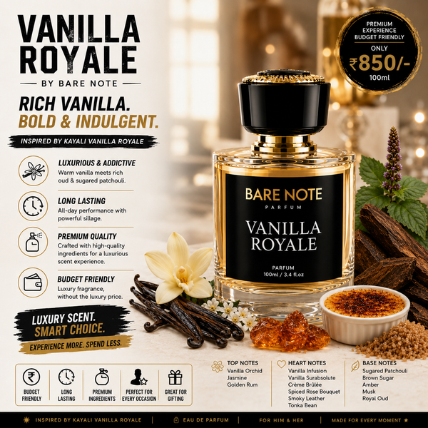 Bare Note Parfum – Vanilla RoyaleInspired by Kayali Vanilla| 100 ml