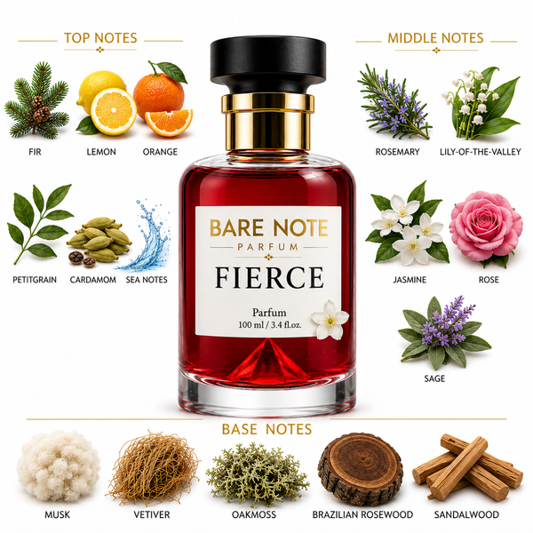 Bare Note Parfum – Fierce  Inspired by Abercrombie & Fitch Fierce Extrait de Parfum | 100 ml