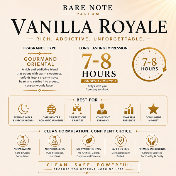 Bare Note Parfum – Vanilla RoyaleInspired by Kayali Vanilla| 100 ml