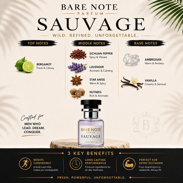 Bare Note Parfum – Sauvage  Inspired by Dior Sauvage | 100 ml