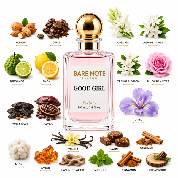 Bare Note Parfum – Good Girl  Inspired by Carolina Herrera Good Girl Extrait de Parfum | 100 ml