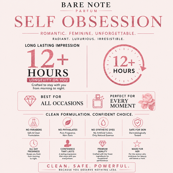 Bare Note Parfum – Self Obsession| Luxe Fragrance |50 ml