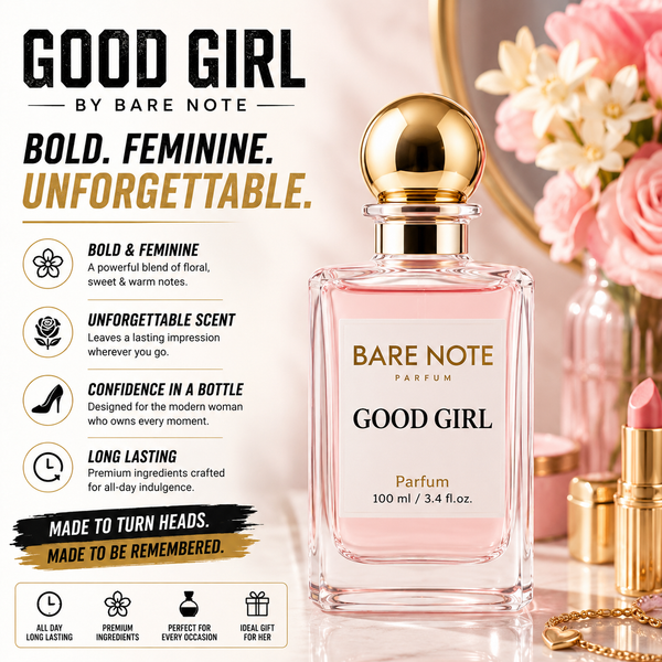 Bare Note Parfum – Good GirlInspired by Carolina Herrera Good Girl Extrait de Parfum | 100 ml