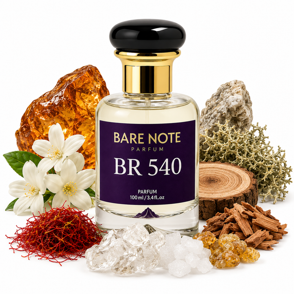 Bare Note Parfum – BR 540  Inspired by Maison Francis Kurkdjian Baccarat Rouge 540 Extrait de Parfum Extrait de Parfum  | 100 m